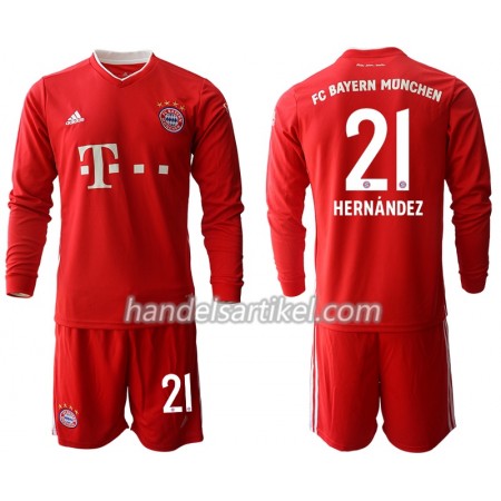 FC Bayern München Lucas Hernandez 21 Kinder Heim Trikotsatz 2020/21 Langarm (+ Kurze Hosen)